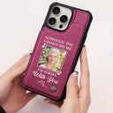 Family,Parents,Memorial,Gift For Mother,Gift For Father,Gift For Sibling,Sad - Custom Photo Memorial I Will Carry You With Me - Personalized Leather Flip Wallet Phone Case