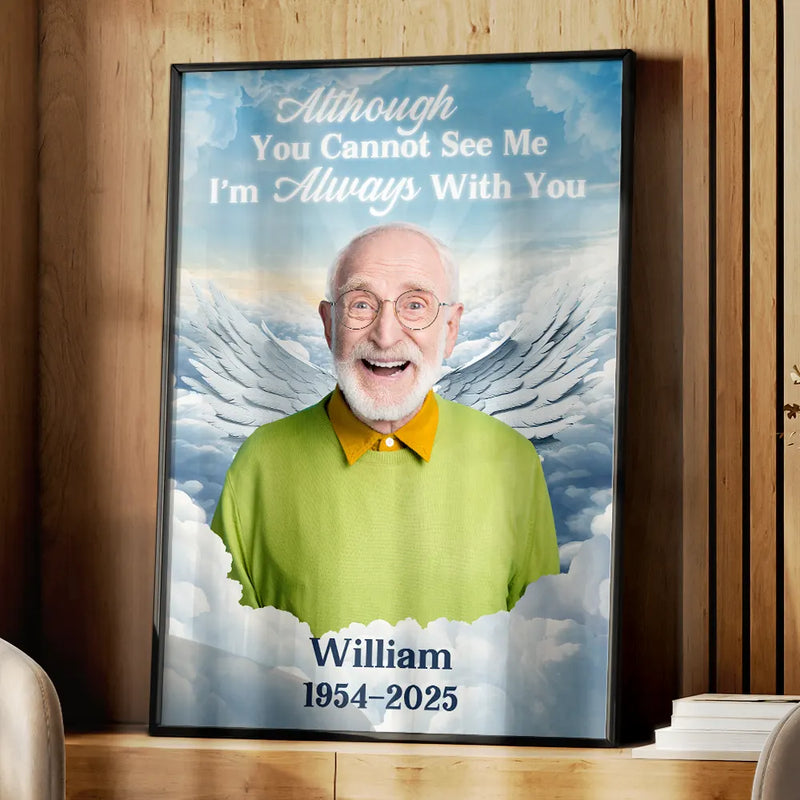 Parents, Memorial, Sad, Gift For Grandparents, Gift For Sibling, Family - Custom Photo In Loving Memory Memorial Heaven - Personalized Poster