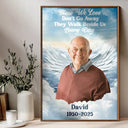 Parents, Memorial, Sad, Gift For Grandparents, Gift For Sibling, Family - Custom Photo In Loving Memory Memorial Heaven - Personalized Poster