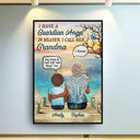 Guardian Angel In Heaven Grandparents Grandpa Grandma Skin - Memorial Gift - Personalized Custom Poster