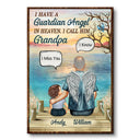 Guardian Angel In Heaven Grandparents Grandpa Grandma Skin - Memorial Gift - Personalized Custom Poster