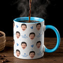 Custom Photo I Love You Dad Grandpa - Personalized Accent Mug
