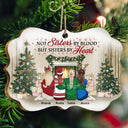 Meilleures amies, pas sœurs de sang, mais sœurs de cœur ! Cadeau de Noël pour BFF ! Décoration en bois personnalisée