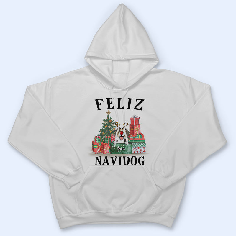 Feliz Navidog - Christmas Gift - Dog Lover Gift - Personalized Custom T Shirt