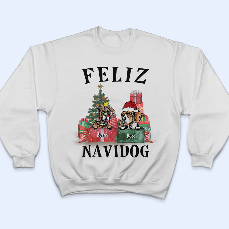 Joyeux Noël - Cadeau pour les amoureux des chiens - T-shirt personnalisé