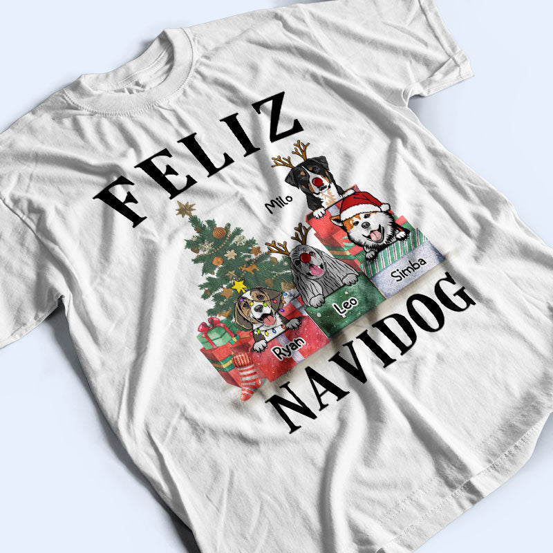 Joyeux Noël - Cadeau pour les amoureux des chiens - T-shirt personnalisé