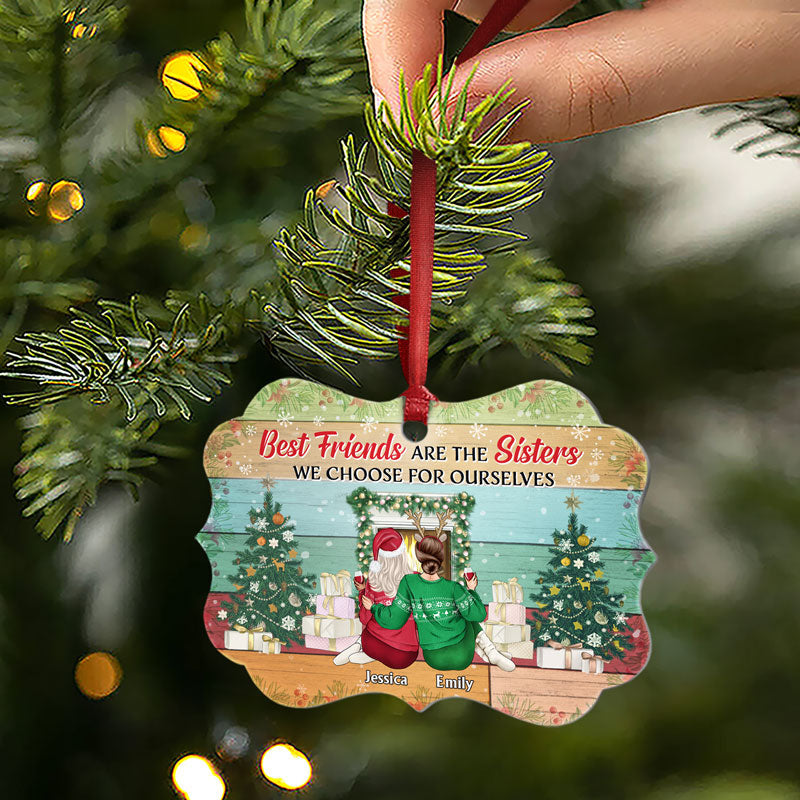 Meilleurs amis, il n'y a pas de plus beau cadeau que l'amitié - Cadeau de Noël pour les meilleures amies et les sœurs - Décoration en aluminium personnalisée