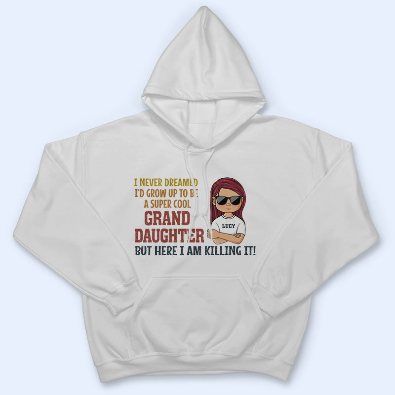 Je n'aurais jamais rêvé de devenir une super petite-fille et un super petit-fils - T-shirt personnalisé