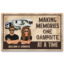 Making Memories One Campsite At A Time Camping - Couple Gift - Personalized Custom Doormat