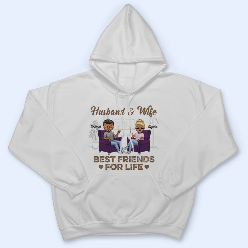 Mari et femme, meilleurs amis pour la vie - Cadeau couple - T-shirt personnalisé