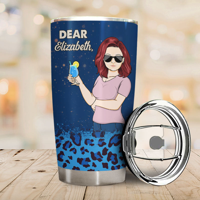 Thanks For Being My Mother-In-Law Leopard Pattern - Family Gift - Personalized Custom Tumbler