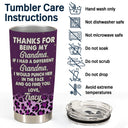 Thanks For Being My Mother-In-Law Leopard Pattern - Family Gift - Personalized Custom Tumbler