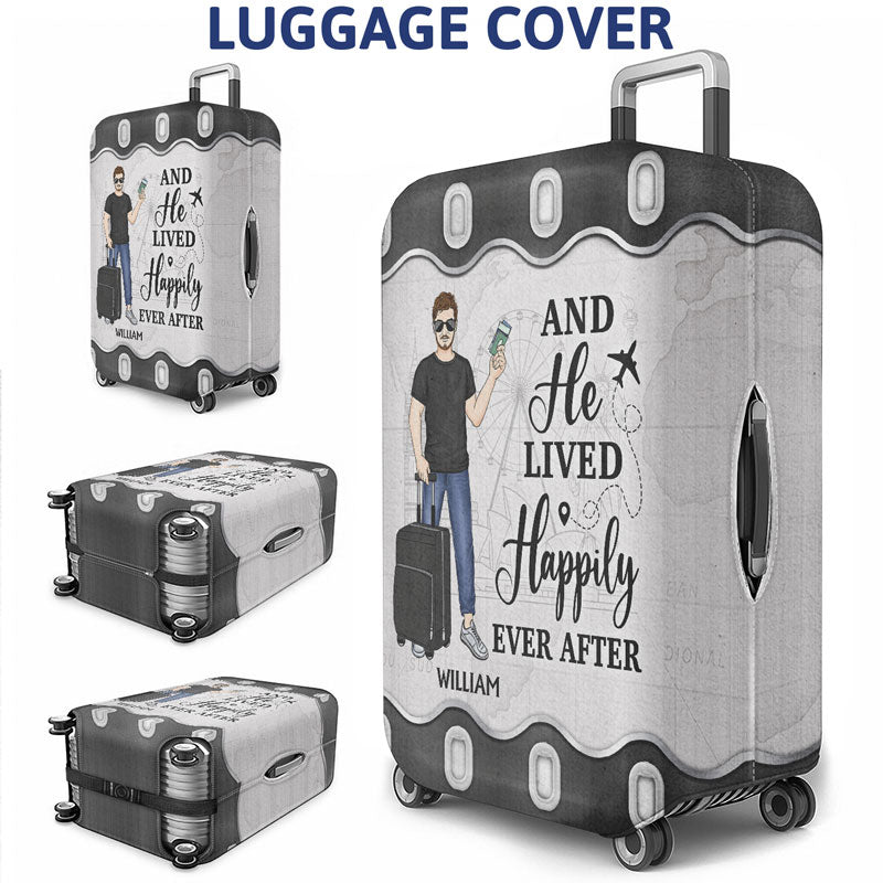 Just A Girl Boy Who Loves Traveling Cruising - Gift For Traveling Lovers - Personalized Custom Luggage Cover