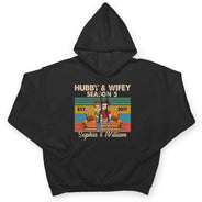 Mari et femme, saison rétro, mariés - Cadeau pour couple - T-shirt personnalisé