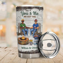 Grilling Backyard Family Couple The Day I Met You - Couple Gift - Personalized Custom Tumbler