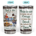 Grilling Backyard Family Couple The Day I Met You - Couple Gift - Personalized Custom Tumbler