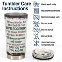 Grilling Backyard Family Couple The Day I Met You - Couple Gift - Personalized Custom Tumbler