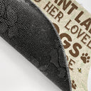 A Crazy Plant Lady And Her Lovely Dogs Live Here - Gift For Gardening Lovers - Personalized Custom Doormat