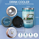 Never Dreamed I'd Grow Up To Be A Super Sexy Pontoon Queen - Personalized Custom Triple 3 In 1 Can Cooler