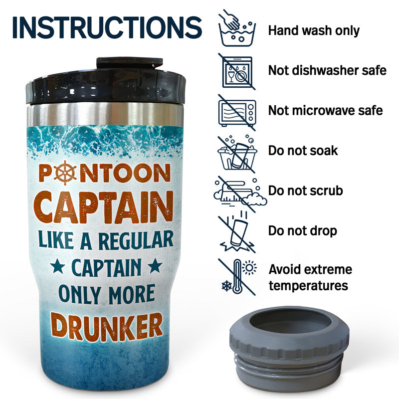 Never Dreamed I'd Grow Up To Be A Super Sexy Pontoon Queen - Personalized Custom Triple 3 In 1 Can Cooler