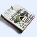 The Legend Has Retired Not My Problem Anymore Camping - Retirement Gift - Personalized Custom T Shirt