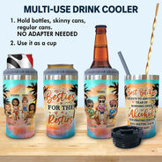 Nous allons ensemble comme des meilleurs amis ivres et désordonnés à la plage - Cadeau Bestie BFF - Glacière triple 3 en 1 personnalisée