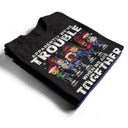 Apparently We're Trouble When We Are Together Who Knew Christmas Best Friends - Bestie BFF Gift - Personalized Custom T Shirt