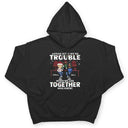 Apparently We're Trouble When We Are Together Who Knew Christmas Best Friends - Bestie BFF Gift - Personalized Custom T Shirt