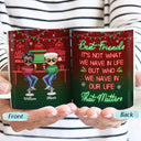 Here's To Another Year Of Bonding Over Alcohol Christmas Best Friends - Bestie BFF Gift - Personalized Custom White Edge-to-Edge Mug