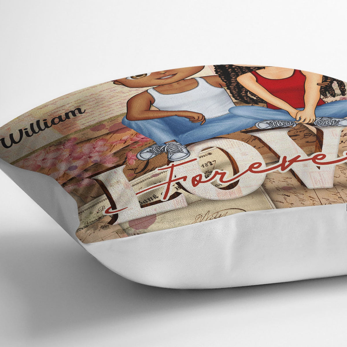 Ensemble depuis l'amour pour toujours mari femme - Cadeau couple - Oreiller personnalisé