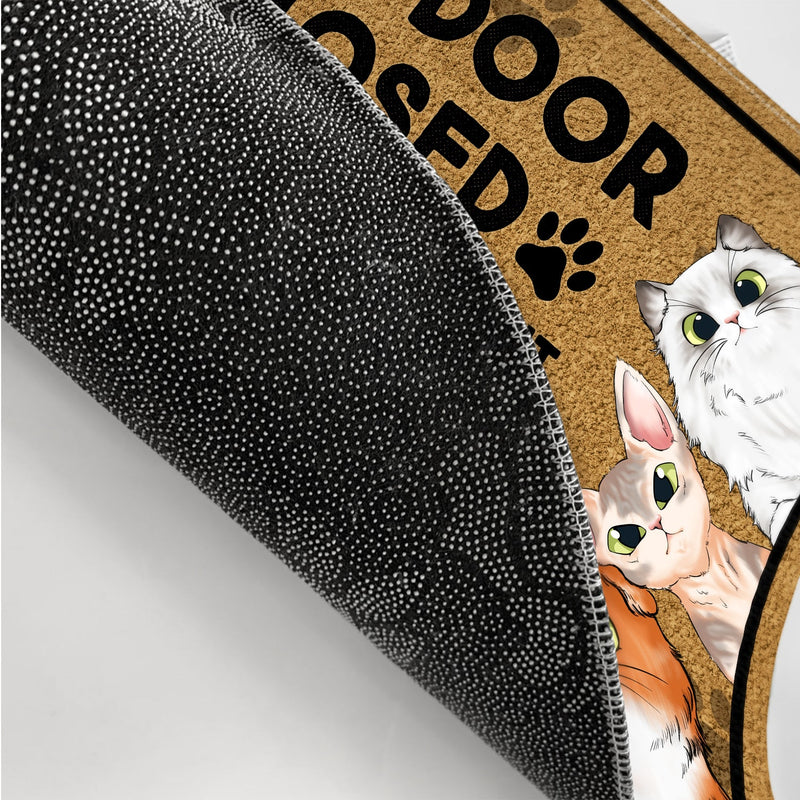 Keep Door Closed Don't Let The Dogs Out - Birthday, Housewarming Gift For Dog Lovers & Cat Lovers - Personalized Custom Doormat