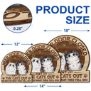 Keep Door Closed Don't Let The Dogs Out - Birthday, Housewarming Gift For Dog Lovers & Cat Lovers - Personalized Custom Shaped Wood Sign