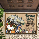 Making Memories One Campsite At A Time Dogs Cats - Anniversary, Birthday Gift For Spouse, Husband, Wife, Boyfriend, Girlfriend - Personalized Custom Doormat