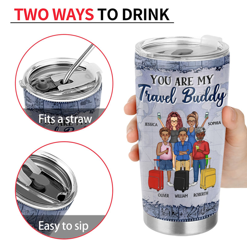 Les meilleurs amis qui voyagent ensemble restent ensemble - Cadeau pour BFF - Gobelet personnalisé