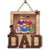 No 1 Dad Family - Birthday, Housewarming Gift For Father, Papa, Daddy - Personalized Custom Shaped Wood Sign