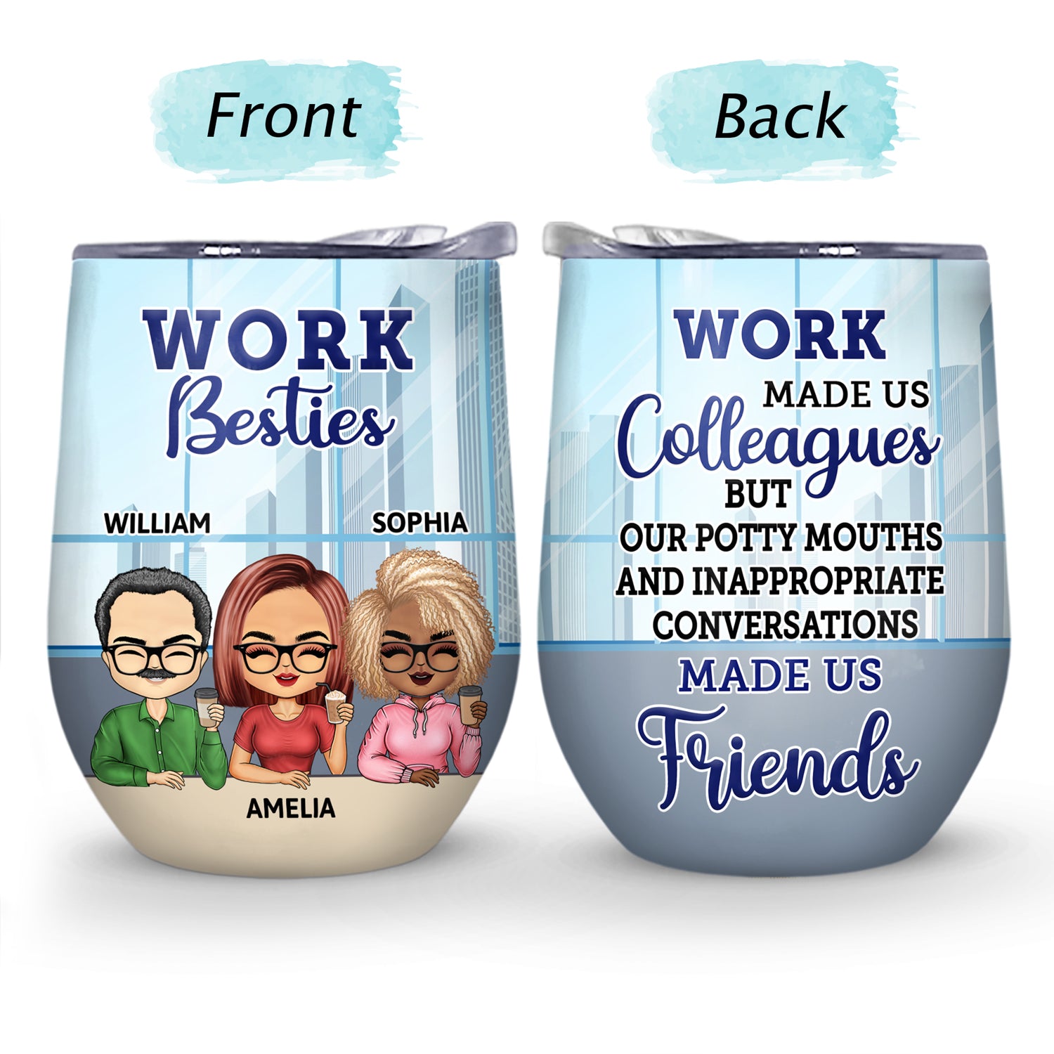 Coworker Custom Tumbler Best Team Ever Work Made Us Colleagues Personalized  Best Friend Gift