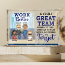 You Are The Reason I Don't Punch People At Work - Funny, Anniversary, Birthday Gifts For Colleagues, Coworker, Besties - Personalized Custom Rectangle Shaped Acrylic Plaque