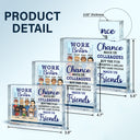 You Are The Reason I Don't Punch People At Work - Funny, Anniversary, Birthday Gifts For Colleagues, Coworker, Besties - Personalized Custom Rectangle Shaped Acrylic Plaque