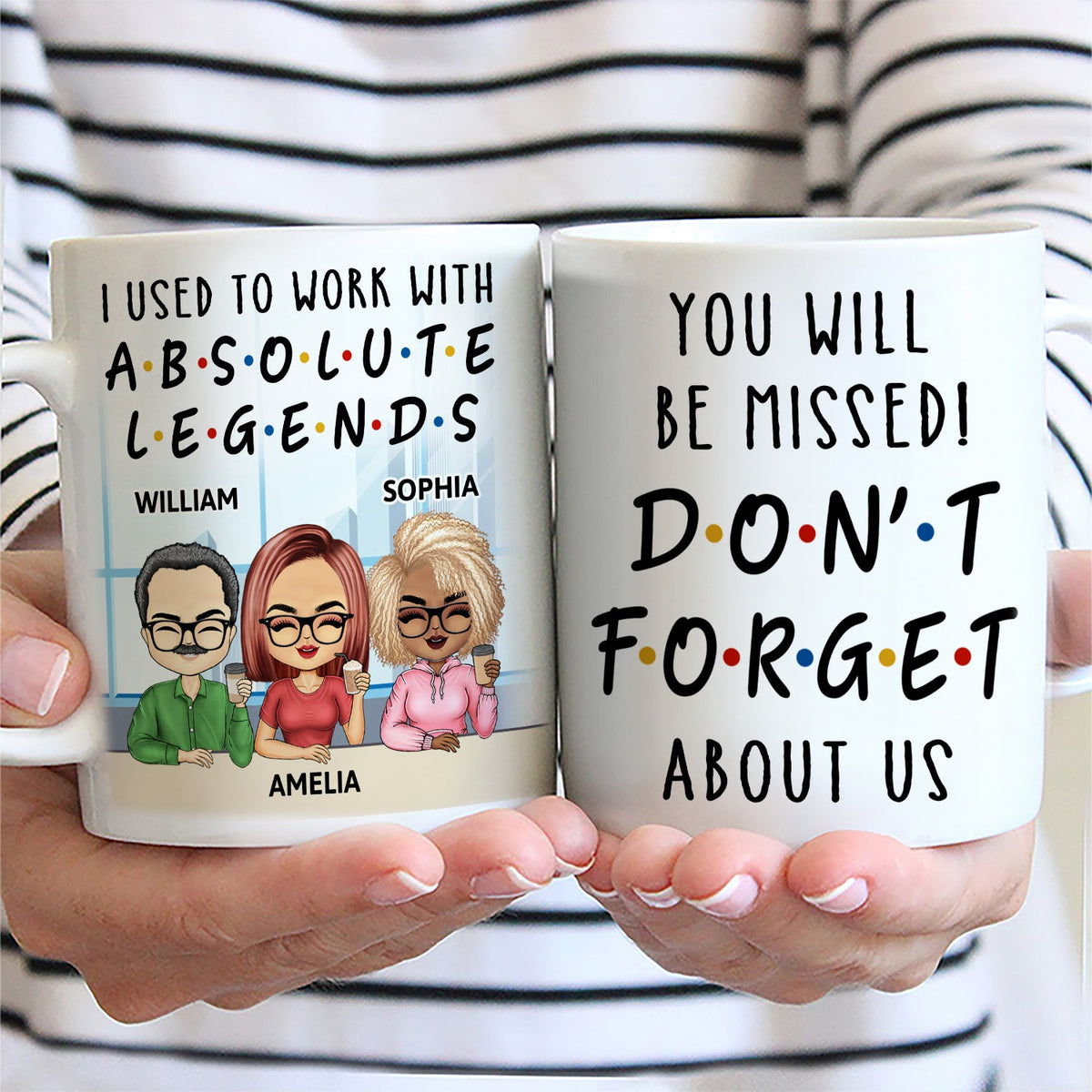 I Used To Work With Absolute Legends - Funny, Anniversary, Birthday Gifts For Colleagues, Coworker, Besties - Personalized Custom Mug