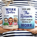 Here's To Another Day Of Outward Smiles - Funny, Anniversary, Birthday Gifts For Colleagues, Coworker, Besties - Personalized Custom White Edge-to-Edge Mug