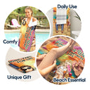 I Love You To The Beach And Back Traveling Beach Swimming Picnic Vacation - Birthday, Funny Gift For Her, Him, Couples, Family - Personalized Custom Beach Towel