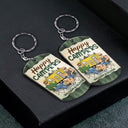 Clés pour la famille campeuse - Cadeaux d'anniversaire et d'amour pour couples, mari, femme, amoureux du camping - Porte-clés en aluminium personnalisé