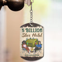 Clés pour la famille campeuse - Cadeaux d'anniversaire et d'amour pour couples, mari, femme, amoureux du camping - Porte-clés en aluminium personnalisé