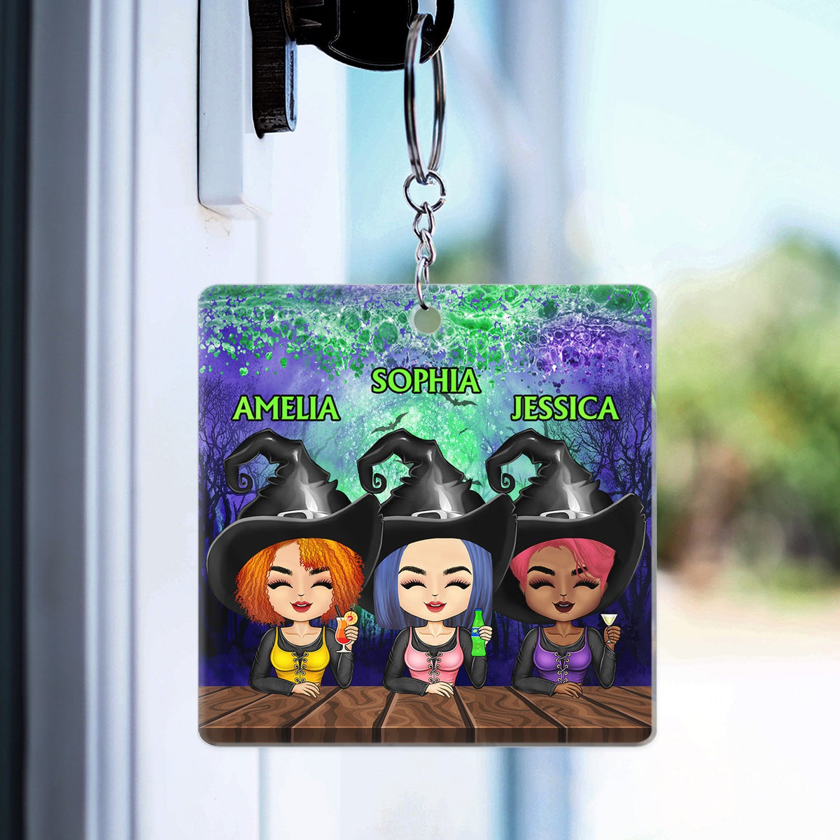 We're Not Sugar And Spice And Everything Nice Witch Best Friends - Bestie BFF Gift - Personalized Acrylic Keychain
