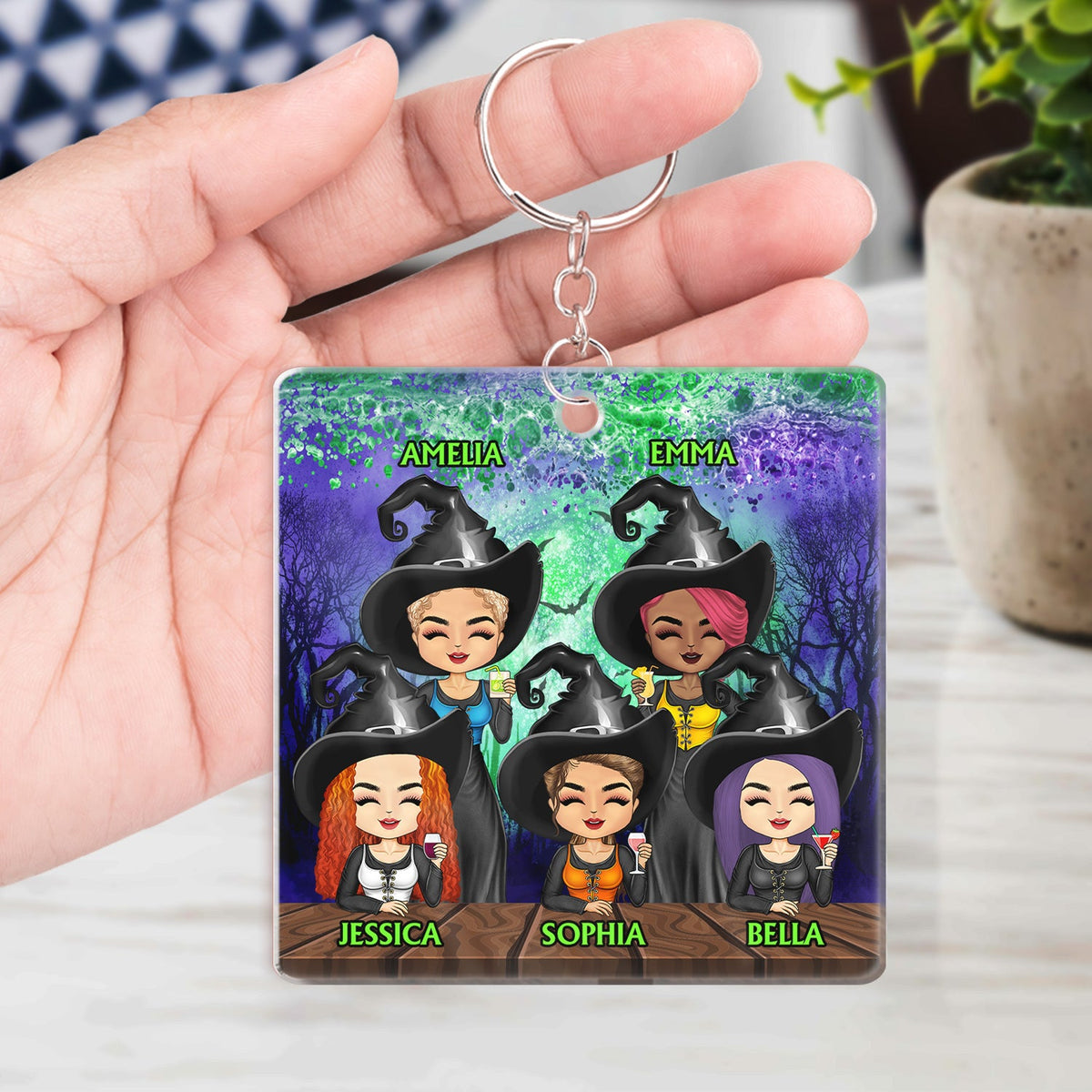 We're Not Sugar And Spice And Everything Nice Witch Best Friends - Bestie BFF Gift - Personalized Acrylic Keychain