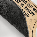 Attention à votre femme, les chats sont louches, votre mari est un chat de dessin animé cool et drôle - Cadeau pour les amoureux des chats, les couples - Paillasson personnalisé