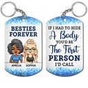 If I Had To Hide A Body - Funny, Anniversary, Birthday Gifts For Besties, Colleagues, Siblings - Personalized Aluminum Keychain