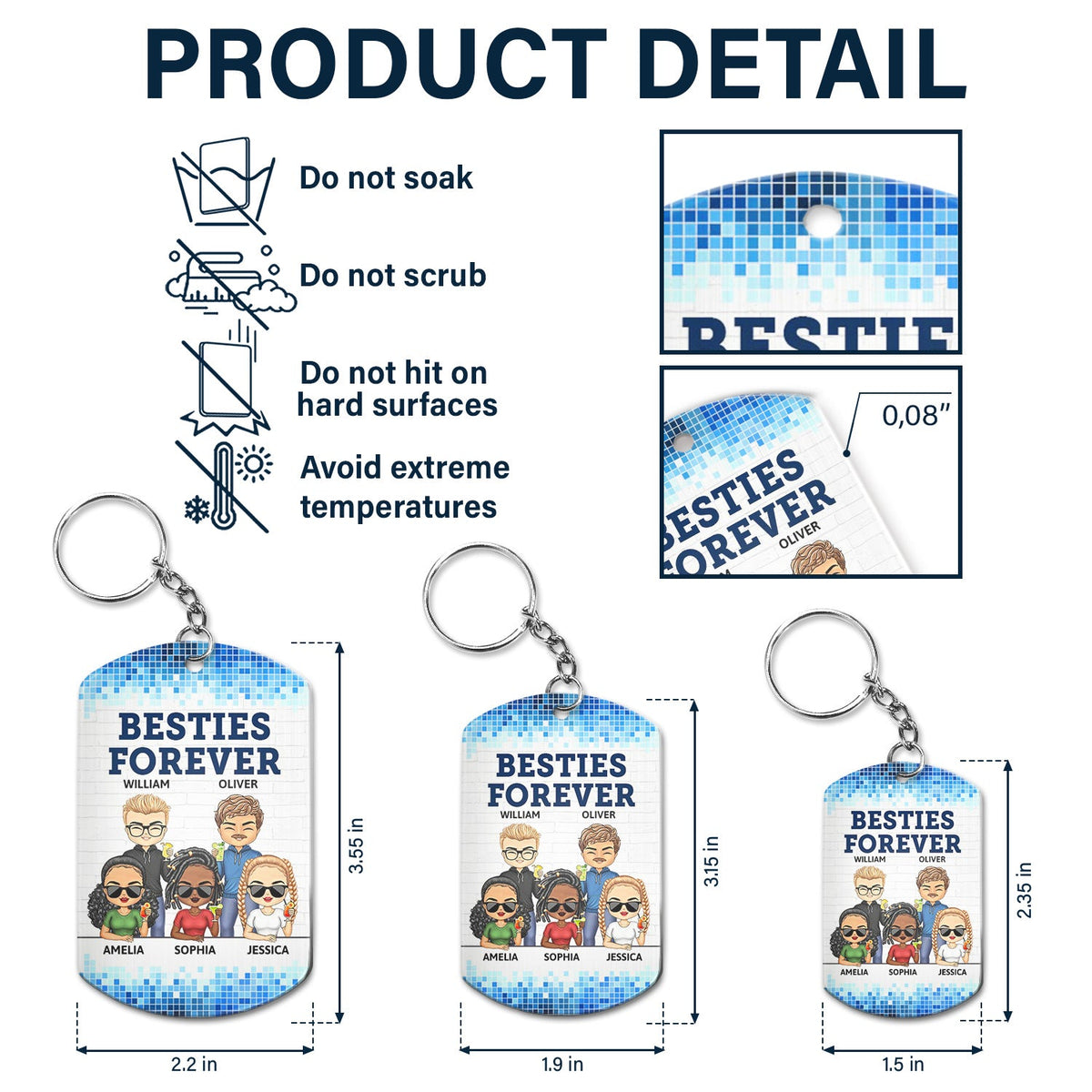 If I Had To Hide A Body - Funny, Anniversary, Birthday Gifts For Besties, Colleagues, Siblings - Personalized Aluminum Keychain