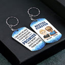You Won't Have To Face Them Alone - Funny, Anniversary, Birthday Gifts For Besties, Colleagues, Siblings - Personalized Aluminum Keychain