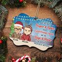 You Are The Reason I Don't Punch People At Work - Christmas Gifts For Colleagues, Coworker, Besties - Personalized Medallion Wooden Ornament